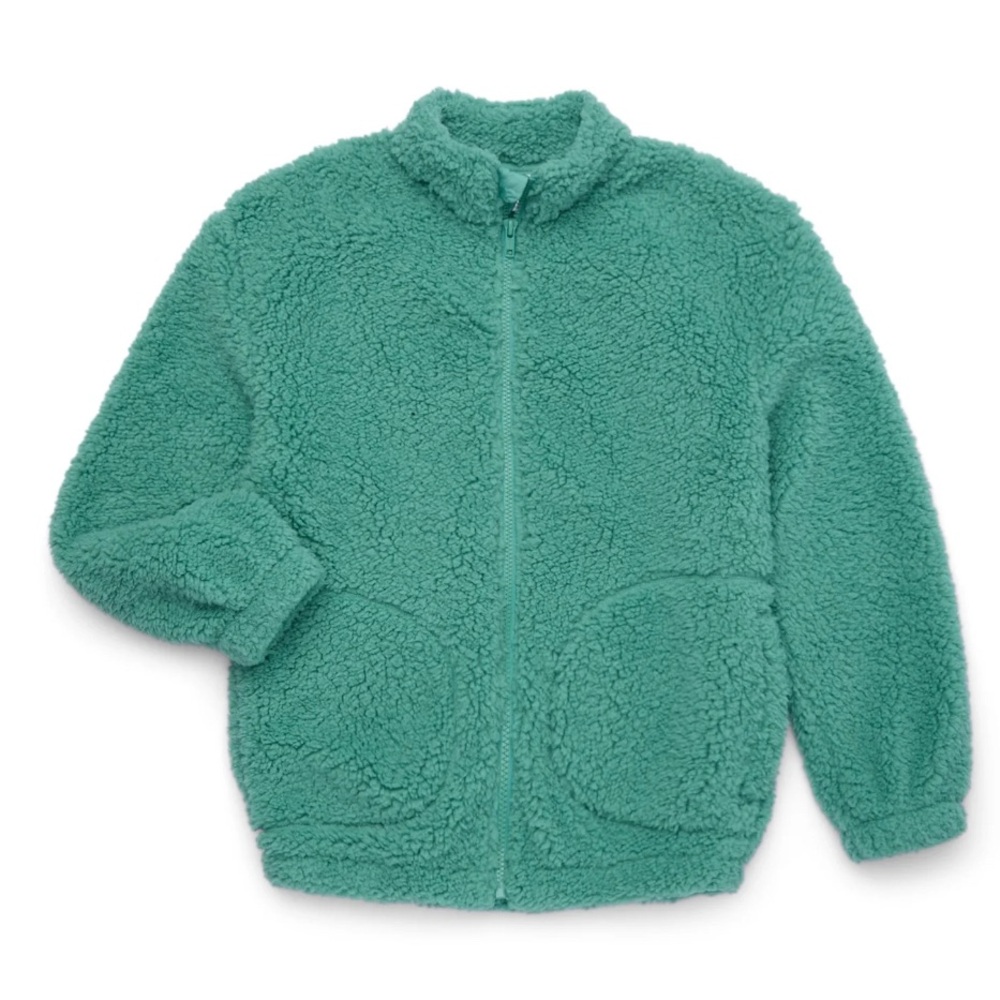 Wonder Nation Boys High Pile Fleece Zip Up Jacket